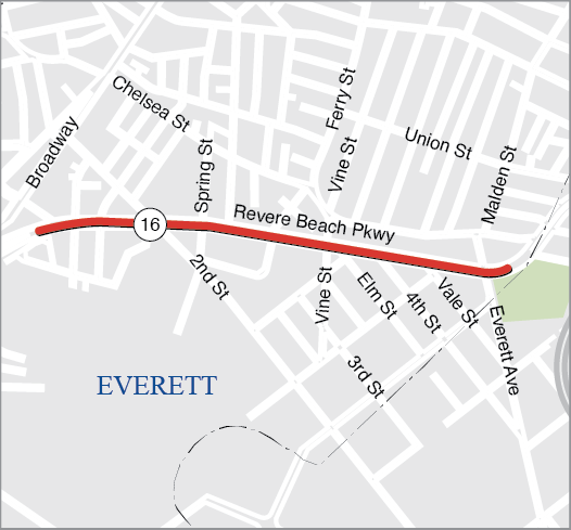 EVERETT: INTERSECTION IMPROVEMENTS ON ROUTE 16